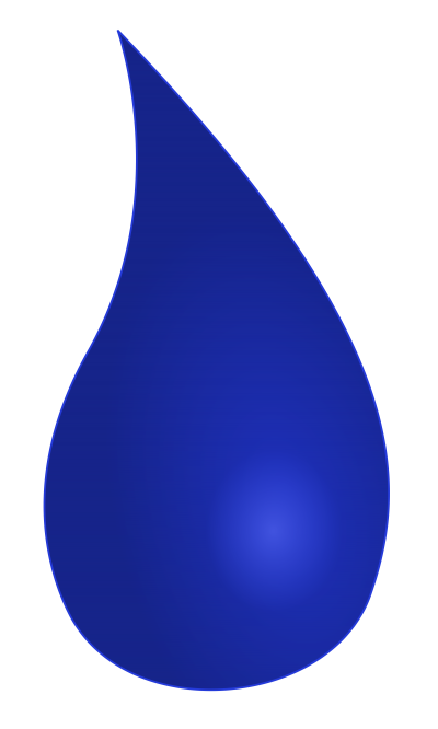 Blue Water Drop Transparent PNG Images