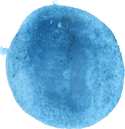 Blue Round Watercolor Transparent image PNG Images