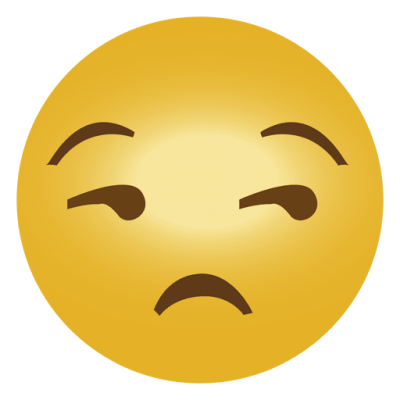 Dissatisfied Angry Whatsapp Emoji With One Eye Crossed HD Download PNG Images