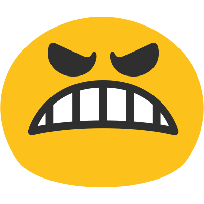 Angry Whatsapp Emoji Picture That Clenches Your Teeth Clipart PNG Images