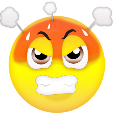  Whatsapp With Emoji Picture Smoke Coming Out Of Ears Feeling Angry PNG PNG Images