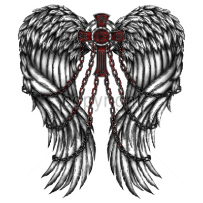 Wings, Cross, Chains, Cross, Gothic PNG Images