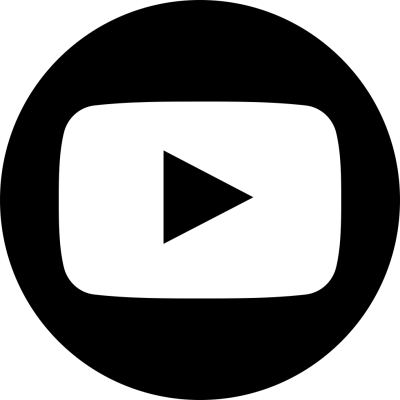 Black Youtube Circle Icon PNG Images